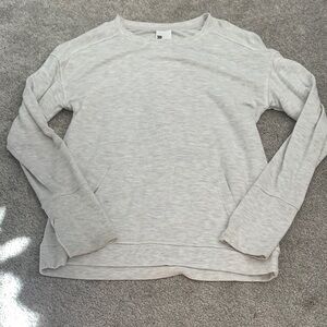 Light Gray Long Sleeve Sweatshirt